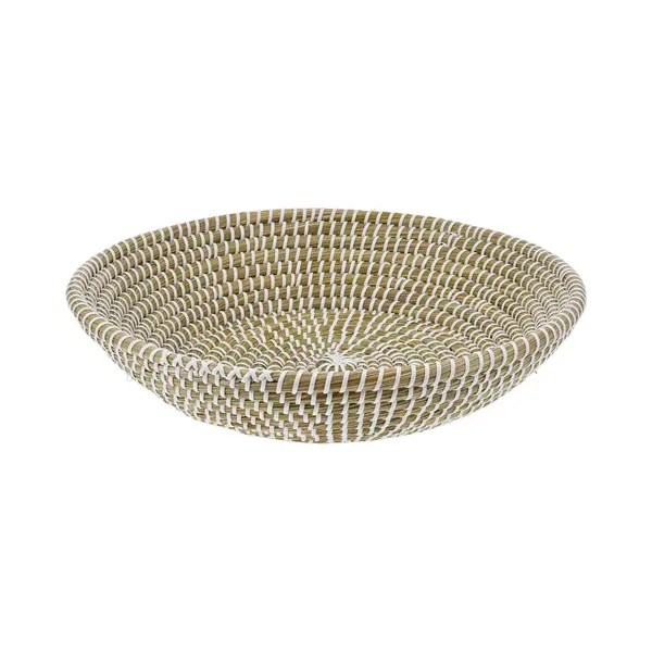 Excellent Houseware Fruitschaal Rattan - Gevlochten Riet - D35 X H8 Cm - Naturel - Rond - Opberg Mandjes thumbnail