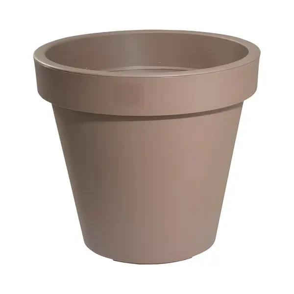 Pro Garden Bloempot - Mokka Bruin - Rond - D40 Cm - Kunststof - Plantenpot - Tuin Buiten thumbnail