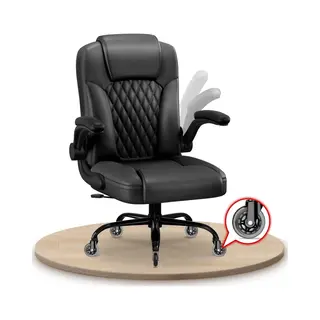 Elekiatech Ergonomische Bureaustoel-Bureaustoel-met 90°-120°Rugleuning Bureaustoelen Voor Volwassenen-Inklapbare Armleuningen-Office Chair-Gaming
