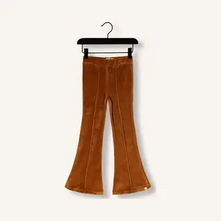 Your Wishes Velvet Jersey Flared Legging Broeken Meisjes - Oker - Maat 86