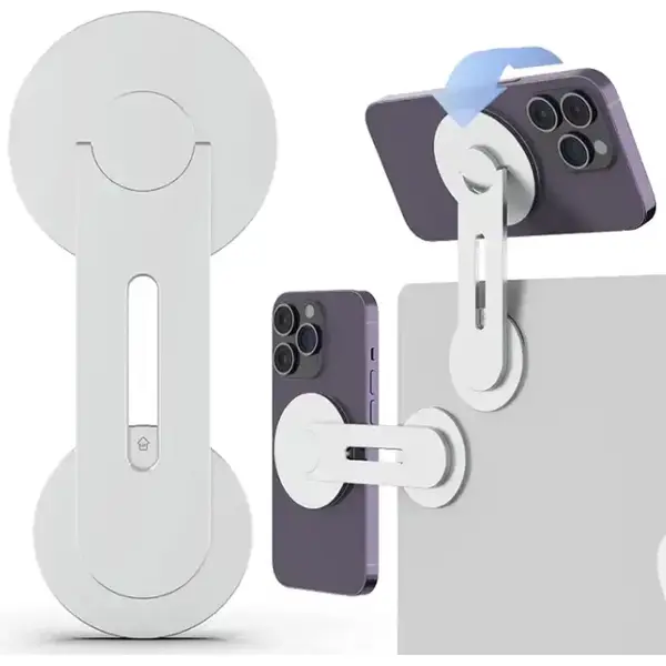 Slimtron Magnetische Telefoonhouder Voor Laptop - Magsafe - Geschikt Voor Iphones - 12 - 13 - 14 -15 - 16 - 17 (pro Max) thumbnail
