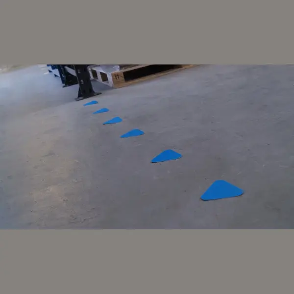 JekaShop Haaientanden Zelfklevend (20 Stuks) Blauw 130 X 116 Mm - Vloersticker Met Vlakke Toplaag thumbnail