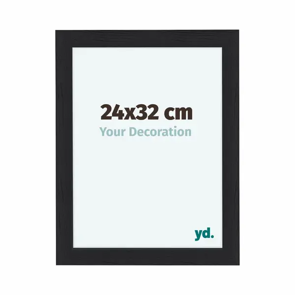 Your Decoration Fotokader 24x32 Cm - Zwart - Houtnerf - Mdf - Como thumbnail