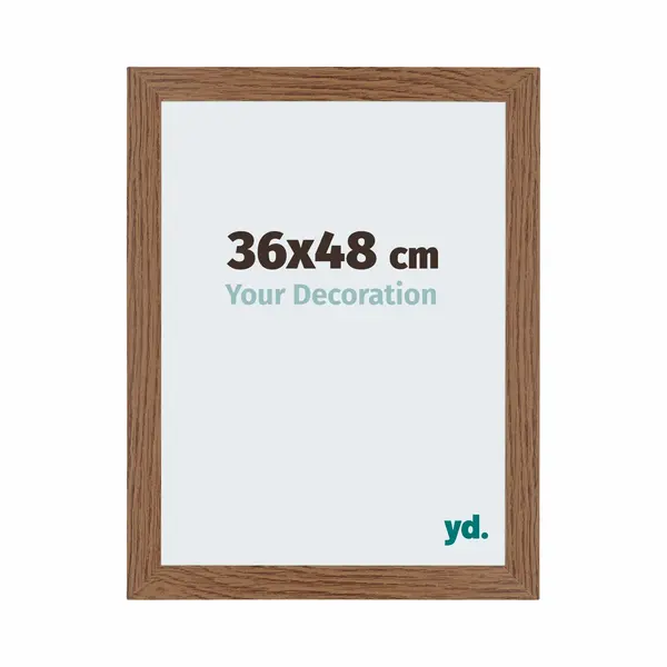 Yd. Your Decoration - Bilderrahmen 36x48 Cm - Eiche Rustikal - Bilderrahmen Aus Mdf Mit Acrylglas - Antireflex - 36x48 Rahmen - Mura thumbnail