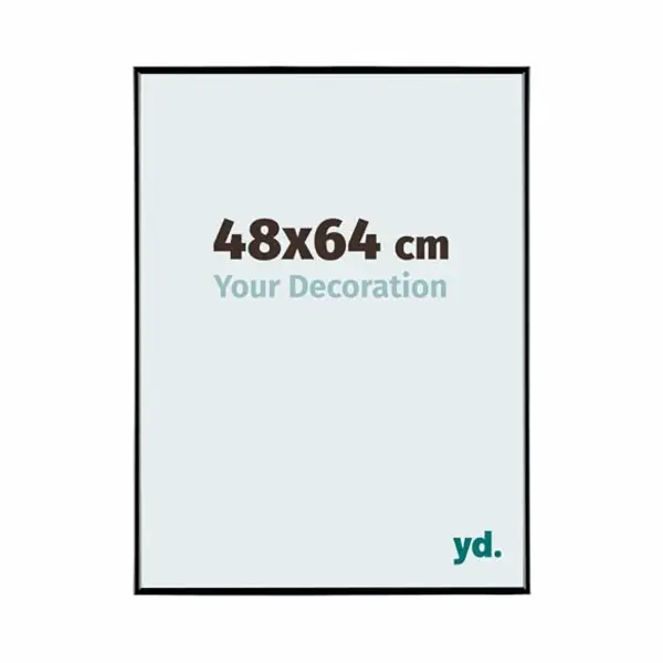 yd. Your Decoration - Bilderrahmen 48x64 Cm - Schwarz Hochglanz - Bilderrahmen Aus Kunststoff Mit Acrylglas - Antireflex - 48x64 Rahmen - Evry thumbnail