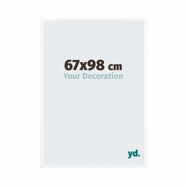 Your Decoration Fotokader 67x98 Cm - Wit Hoogglans - Kunststof - Bordeaux thumbnail