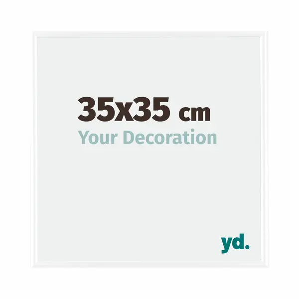 Your Decoration Fotokader 35x35 Cm - Wit Hoogglans - Kunststof - Bordeaux thumbnail