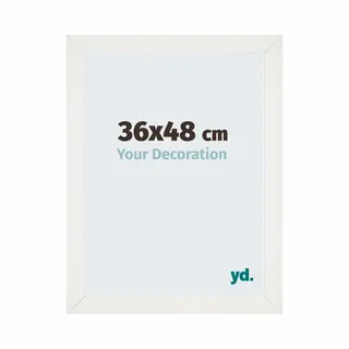Your Decoration Fotokader 36x48 Cm - Wit Geveegd - Mdf - Mura