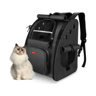 Botc Hondenrugzak - Draagtas Hond En Kat - 33*28*42cm - Huisdieren Reistas - Tot 8kg - Katten Rugzak- Hondentas - Zwart