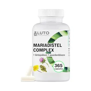 Luto Supplements Mariendistel Artischocke Löwenzahn Komplex - 365 Kapseln (6 Monatsvorrat) - Hochdosierung Mit 80% Silymarin & 2, 5% Cynarin - Laborgeprüft - Vegan -