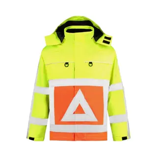 Verkeersregelaar Jas - Fluoriserend Oranje Geel - Maat Xxxl - Verkeerregelaar Kleding Mexxo