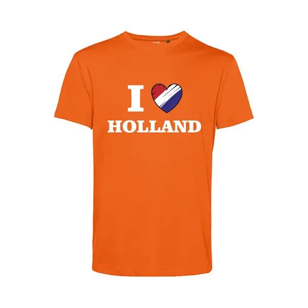 Vundy T-shirt I Love Holland | Koningsdag T-shirt | Oranje Shirt | Oranje | Maat 5XL thumbnail