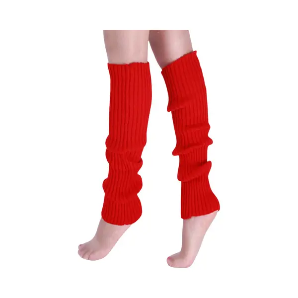 Beenwarmers - Dames - Overknee - Ballet - Wol - Kniekousen - Leg Warmers - Warm - Rood thumbnail