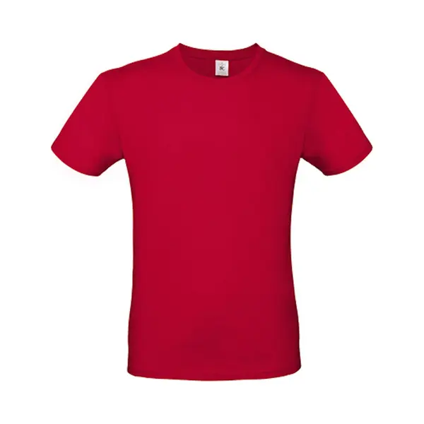 2-Pack Herenshirt '150' Met Ronde Hals B&C Collectie Deep Red Maat S thumbnail