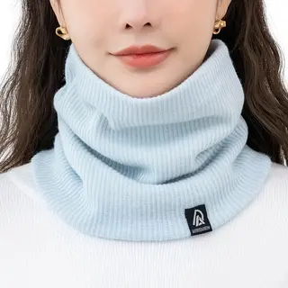 Livano Nekwarmer - Dames - Fleece - Motor - Bandana - Masker - Colsjaal - Sjaal - Gewatteerd - Skiën - Warm - Casual - Licht Blauw