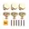 6x Knop 30,5MM