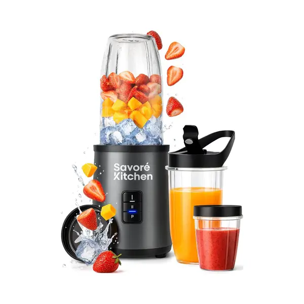Savoré Kitchen Blender Pro+ NutriPower - Blender To Go - Smoothie Maker - 2 Bekers thumbnail
