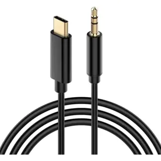 Usb C Naar Aux - Aux Naar Usb C Auto - Aux Usb-C - Geschikt Voor IPhone 15 & Samsung - Usb C Naar Jack - Usbc 3.5 Mm Headphone Kabel - Zwart -