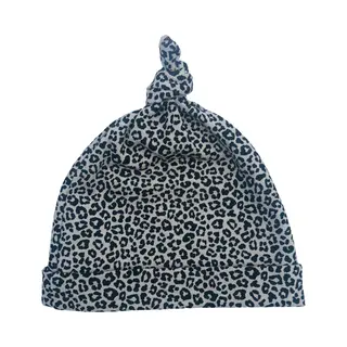 Huisje 4 Baby Muts – Leopard Sand – Unisex Newborn Mutsje | Perfect Kraamcadeau Voor Jongen & Meisje | Zacht, Ademend & Comfortabel
