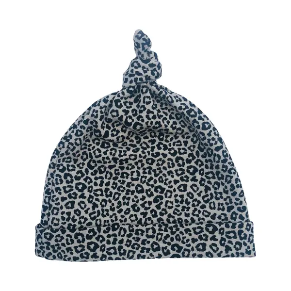Huisje 4 Baby Muts – Leopard Sand – Unisex Newborn Mutsje | Perfect Kraamcadeau Voor Jongen & Meisje | Zacht, Ademend & Comfortabel thumbnail