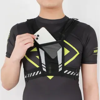 Running Vest With Bottle Holder And Zip Packet For Phone And Keys