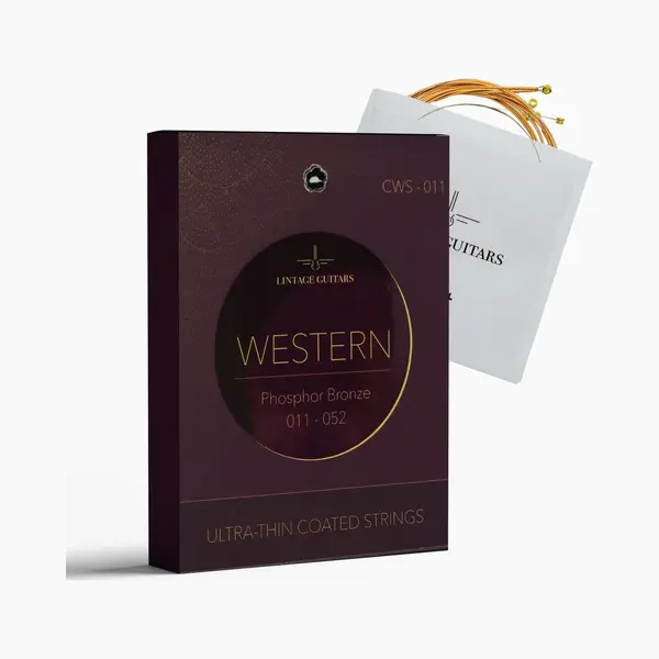 Lintage Guitars 11-52 Coated Long Life Western Gitaar Snaren - Phosphor Bronze - Anti Roest - Cws-011 - Gitaarsnaren thumbnail