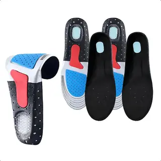 Medure® 2-Paar - 35-40 - Gel Inlegzolen - Hielspoor Zooltjes - Zwart - Steunzolen - Hakverhoger - Achillespees - Heren Werkschoenen - Dames - Vrouw -