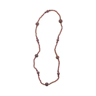 Behave – Ketting – Hout – Balans Kralen – Trendy – 88 Cm