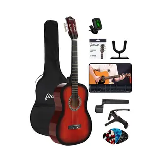 Finesse Akoestische Gitaar - Met Videocursus - Nylon Snaren - Klassieke Gitaar - Gitaar Kind & Volwassenen