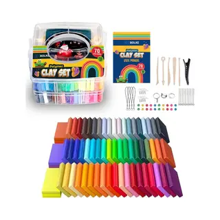 Bolke - Polymeer Klei - Boetseerklei Volwassenen - 70 Kleuren- Ovenhardend - 70x20gram
