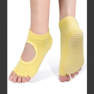 Chpn - Anti-slip Yogasokken - Sportsokken - Yoga - Antislip - Gele Sokken - Vrolijke Gekleurde Sokken - Sokken - Yogasok - Teensokken - Danssokken -