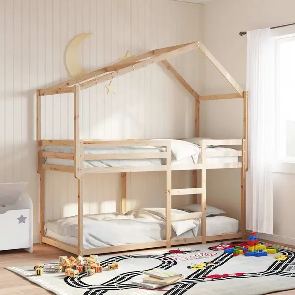 VidaXL Kinderbedhuisje 203x95, 5x142 Cm Massief Grenenhout thumbnail
