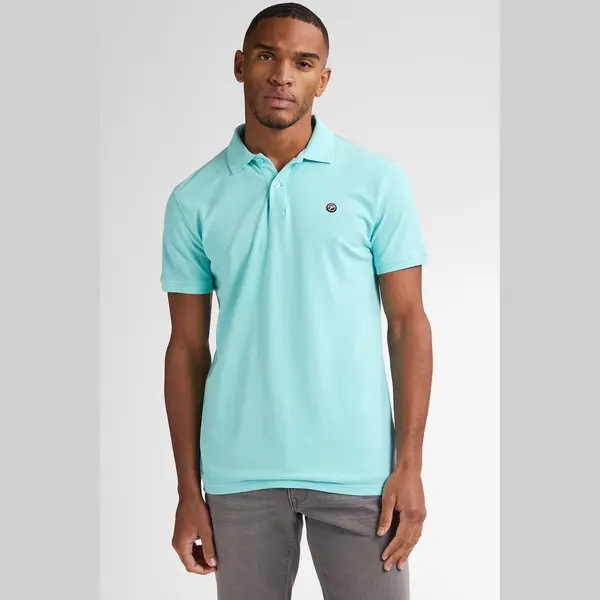 Petrol Industries Herren Poloshirt Kurzarm - Baumwolle - Klassischer Kragen - Herrenbekleidung - Blau - L thumbnail