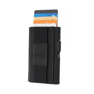AdroitGoods Pasjeshouder 7 Pasjes Portemonnee - Creditcardhouder Met Rfid Technologie - Suède-Leder - Zwart