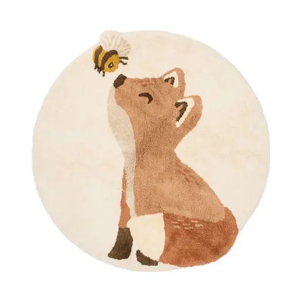 Little Dutch Vloerkleed Vos - Beige - Forest Friends thumbnail