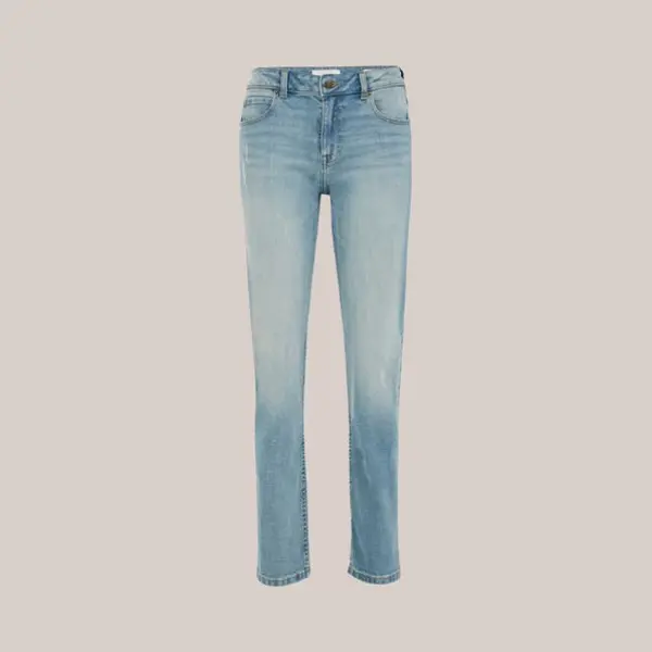 We Fashion Dames Mid Rise Tapered Jeans thumbnail