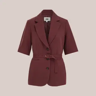 We Fashion Dames Regular Fit Blazer Met Ceintuur
