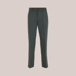 We Fashion Heren Regular Fit Pantalon Van Twill Met Stretch