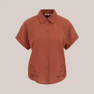 We Fashion Dames Blouse Met Broderie Anglaise