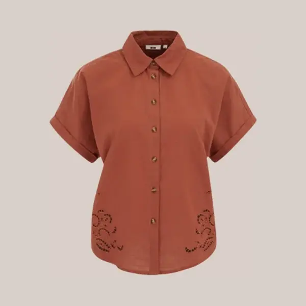 We Fashion Dames Blouse Met Broderie Anglaise thumbnail