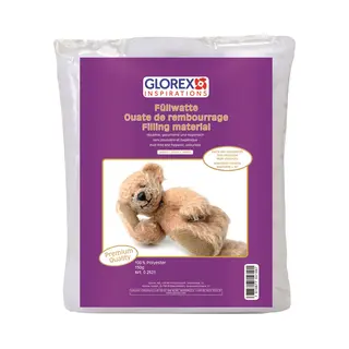 Glorex Hobby Vulmateriaal - Polyester - 150 Gram Voor Knuffels/kussens - Wit - Donzig