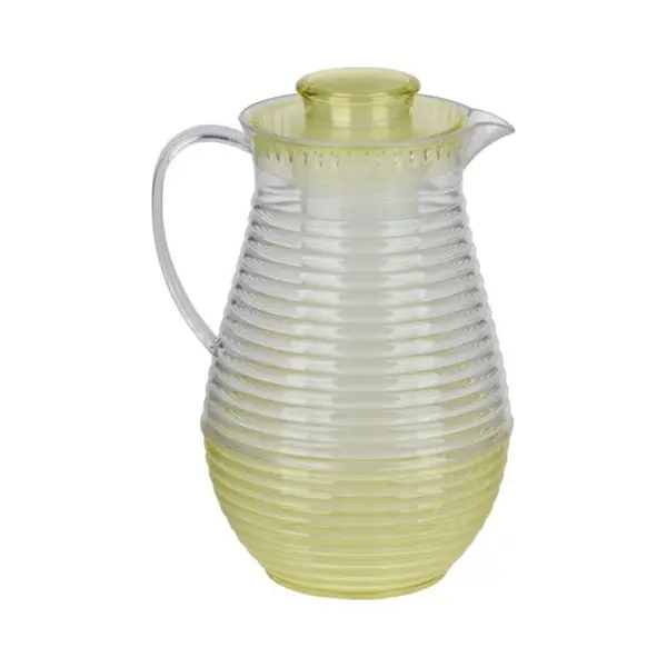 Alpina Waterkan/sapkan Met Fruit Of Ijsblokjes Infuser/reservoir - 2 Liter - Kunststof - Geel - 25 Cm - Deksel/handvat thumbnail