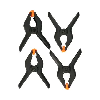 Bellatio Design Zeilklemmen - 4x Stuks - 10 X 4 Cm - Lijmklemmen - Marktklemmen - Veerklem
