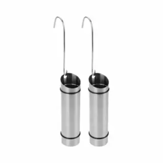 Bellatio Design Waterverdamper Radiator - 2x - Rvs - 12x21 Cm - Luchtbevochtiger Radiator - Verdampingsbakje