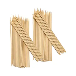 Kinvara Spiesjes Sateprikkers - 170x - Bamboe Hout - 25 Cm - Barbecue Spiezen - Satestokjes
