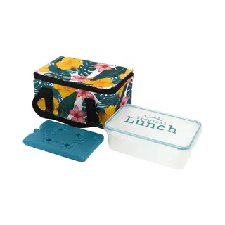 Cook Concept Koeltas Tropical - Voor Lunch - 3L - 22 X 15 X 11 Cm - Met Koelelement En Box- Geel - Lunchtas