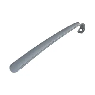 Gerimport Schoenlepel - 43 Cm - Kunststof - Zilver - Met Haak - Instaphulp - Schoenen