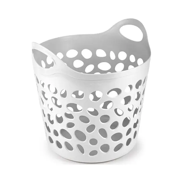 Plasticforte Flexibele Wasmand/opbergmand - Rond - Wit - 35 Liter - D40 X H39 Cm thumbnail