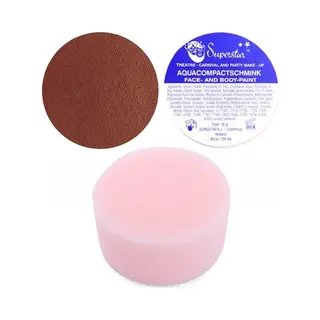 Funny Fashion Pieten Schmink Setje - Bruin - Met Sponsje - 16 Ml - Gezicht Grimeren - Kind/volwassenen