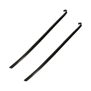 Schoenlepel - 2x - Lang - Kunststof - Zwart - 77 Cm - Schoentrekker